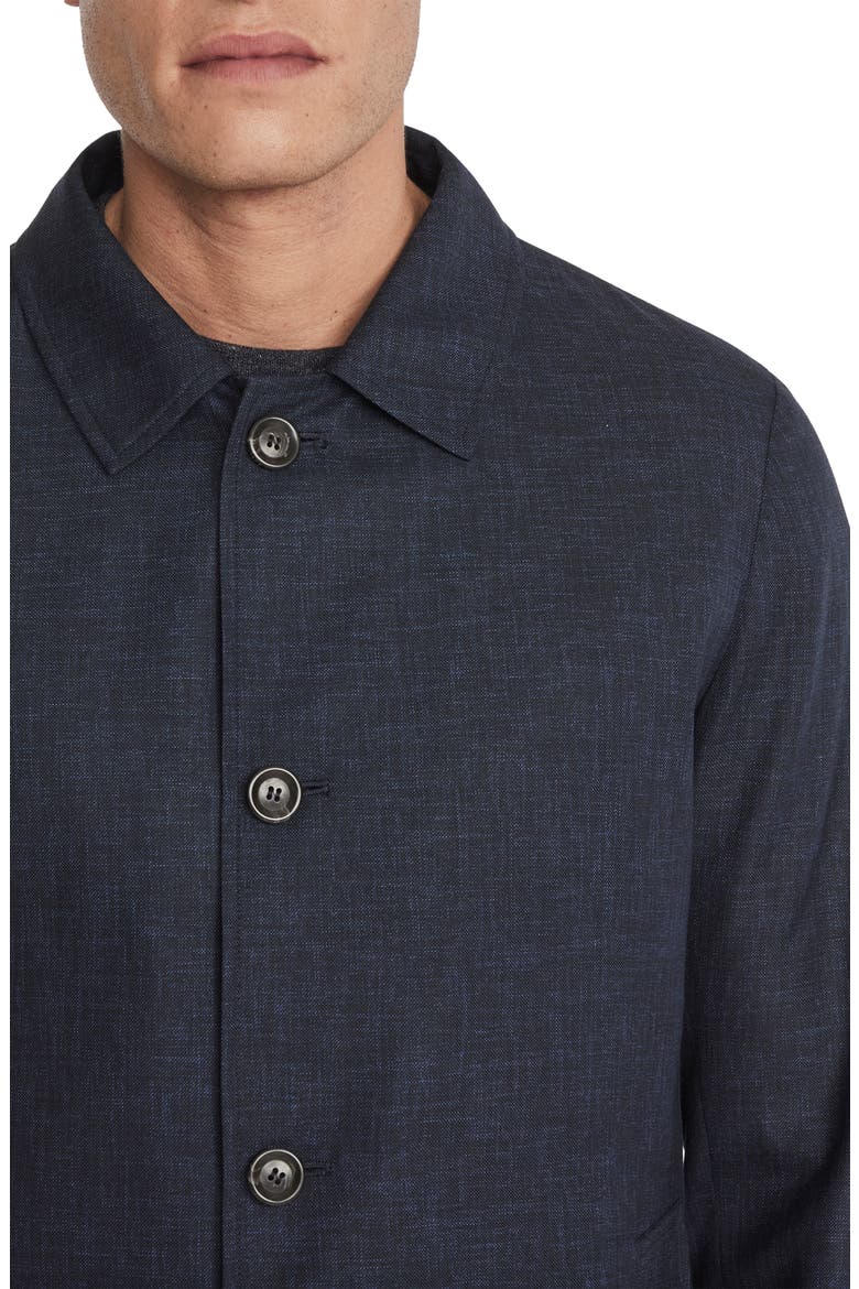 Hans Wool Raincoat, Alternate, color, NAVY