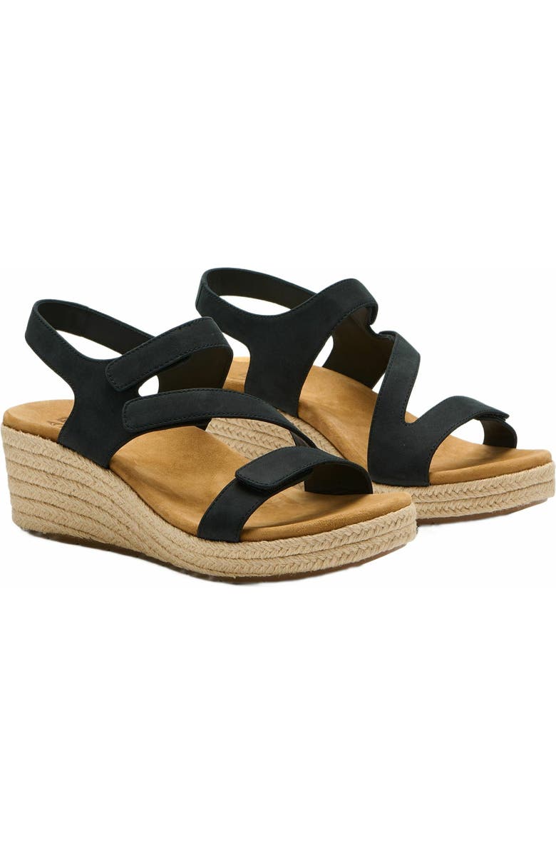 ABEO Riviera Adjustable Sandal, Alternate, color, Black - Metatarsal