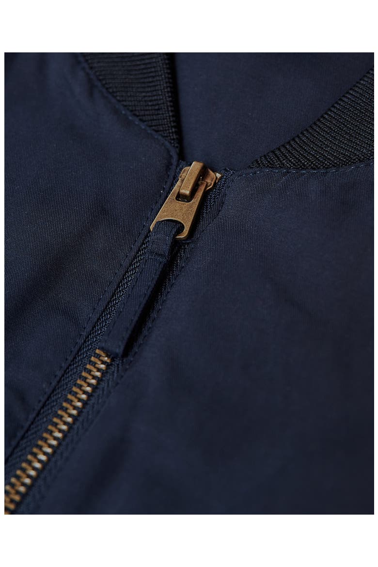 Water Resistant Cotton Blend Bomber Jacket, Alternate, color, NAVY