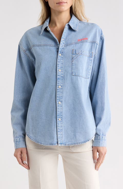 The Big Splash Cotton Denim Shirt