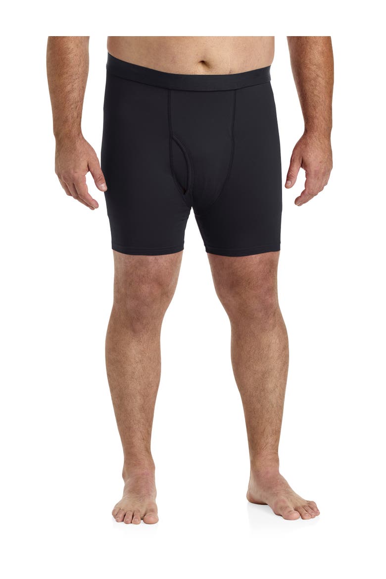 Big & Tall 3-pk Active Stretch Boxer Briefs, Alternate, color, WOODCHIP