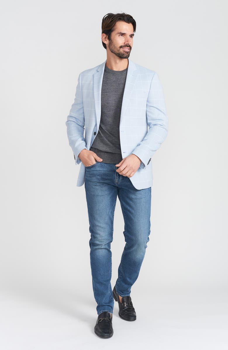 SAVILE ROW CO Windowpane Sport Coat, Alternate, color, Blue