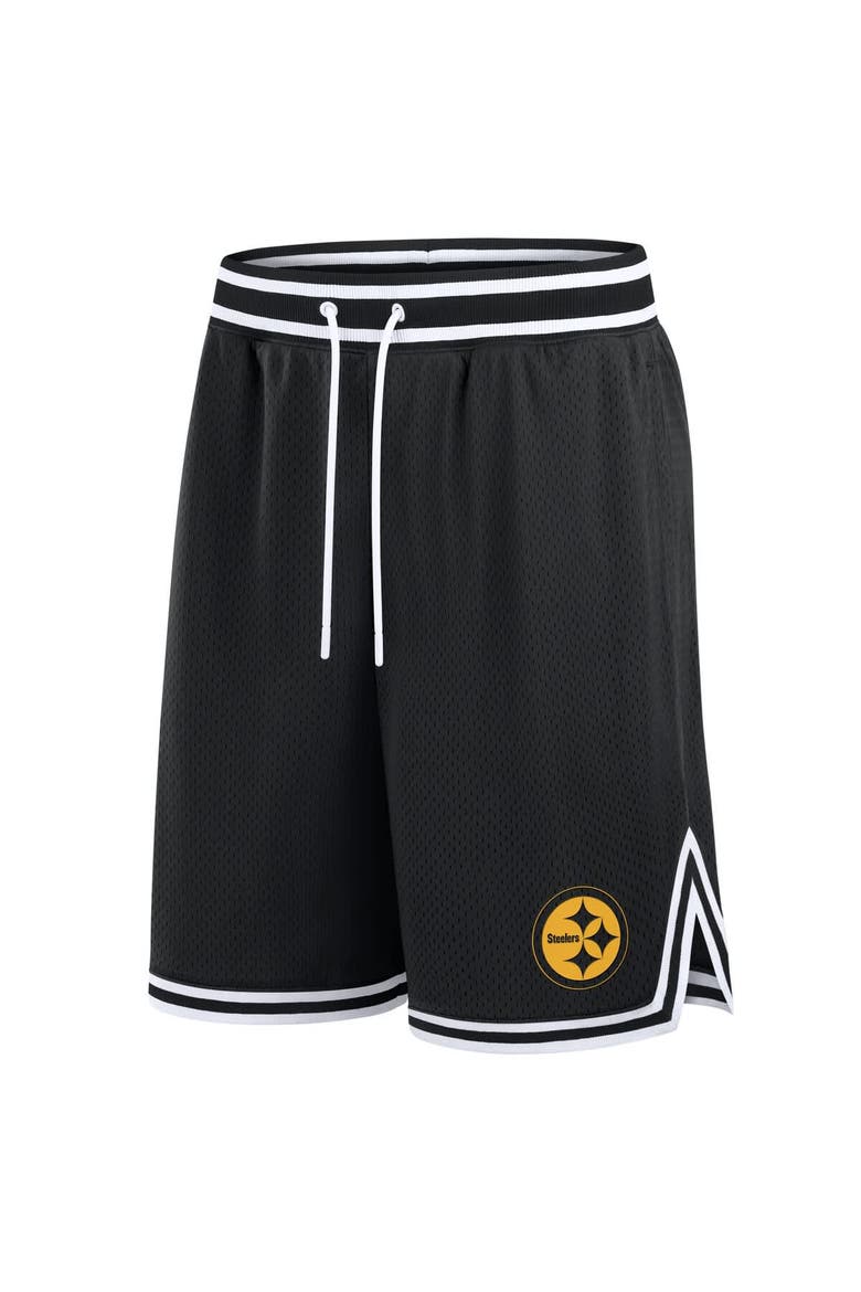 Men's Fanatics Black Pittsburgh Steelers Elements Future Ground Shorts, Alternate, color, Black