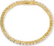 Sterling Forever Aderyn Cubic Zirconia Tennis Bracelet