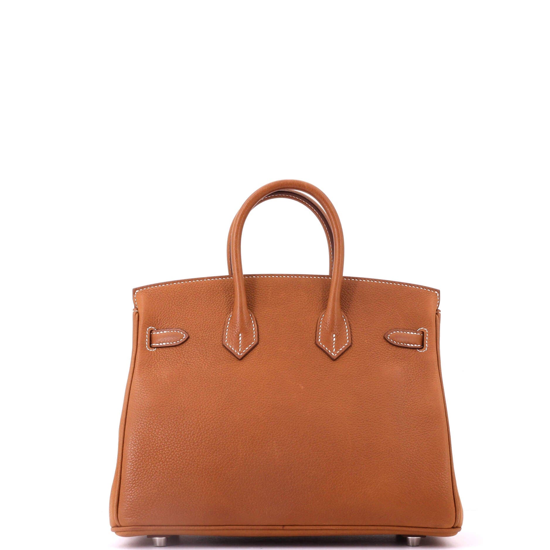 Birkin Handbag Brown Barenia Faubourg with Palladium Hardware 25, Alternate, color, Brown