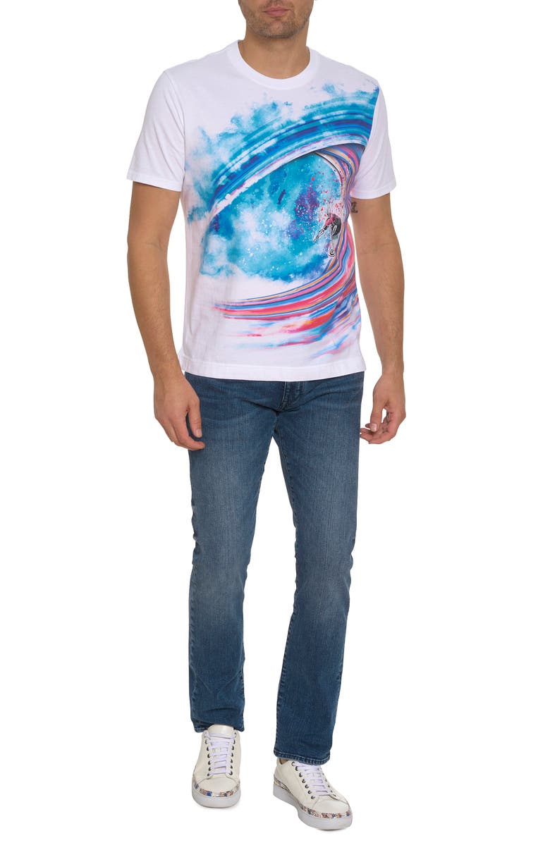 Robert Graham Pipeline Cotton Graphic T-Shirt, Alternate, color,