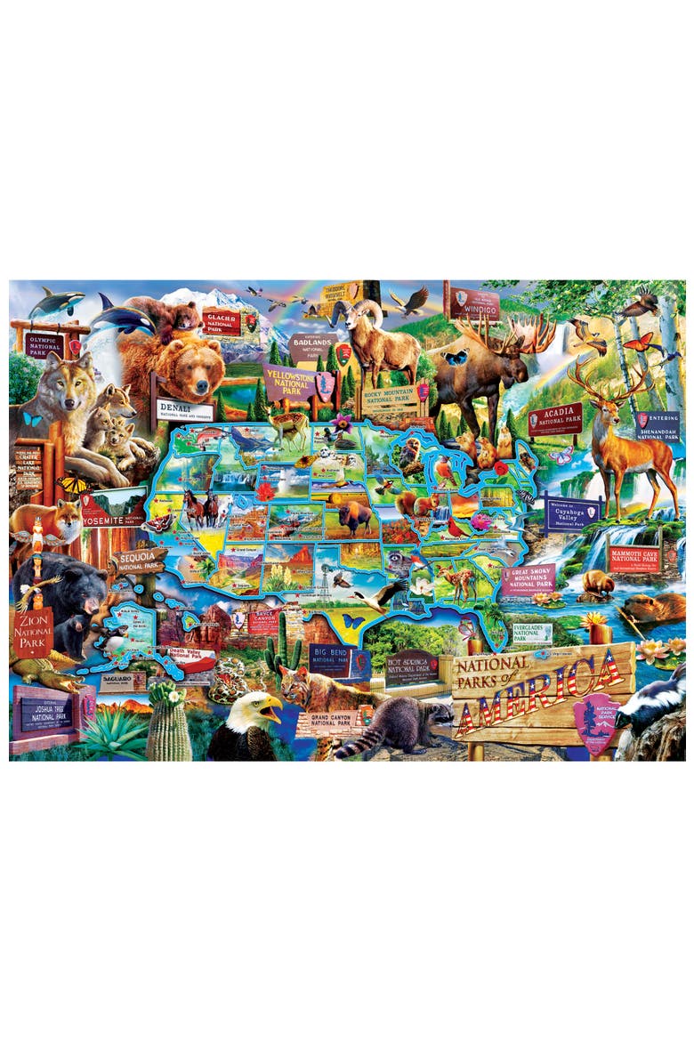 USA National Parks 3000pc Puzzle, Alternate, color, Multicolor