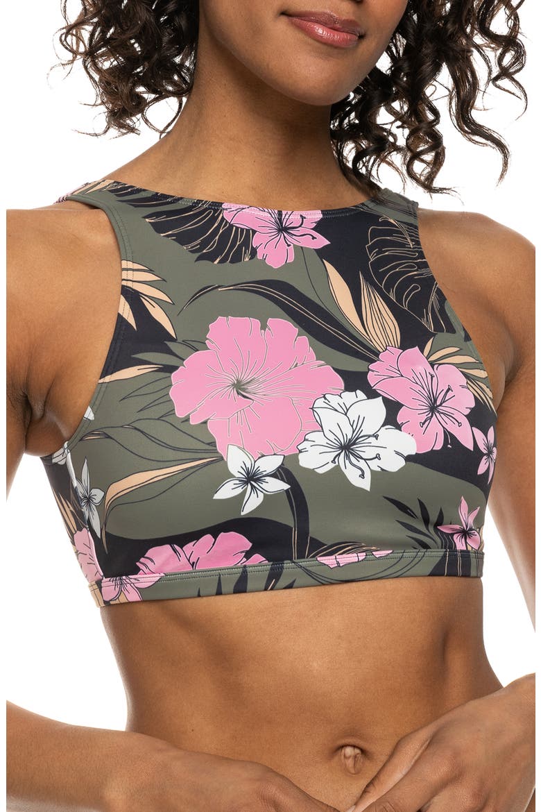 Pro the Pop Up Crop Bikini Top, Main, color, ANTHRACITE