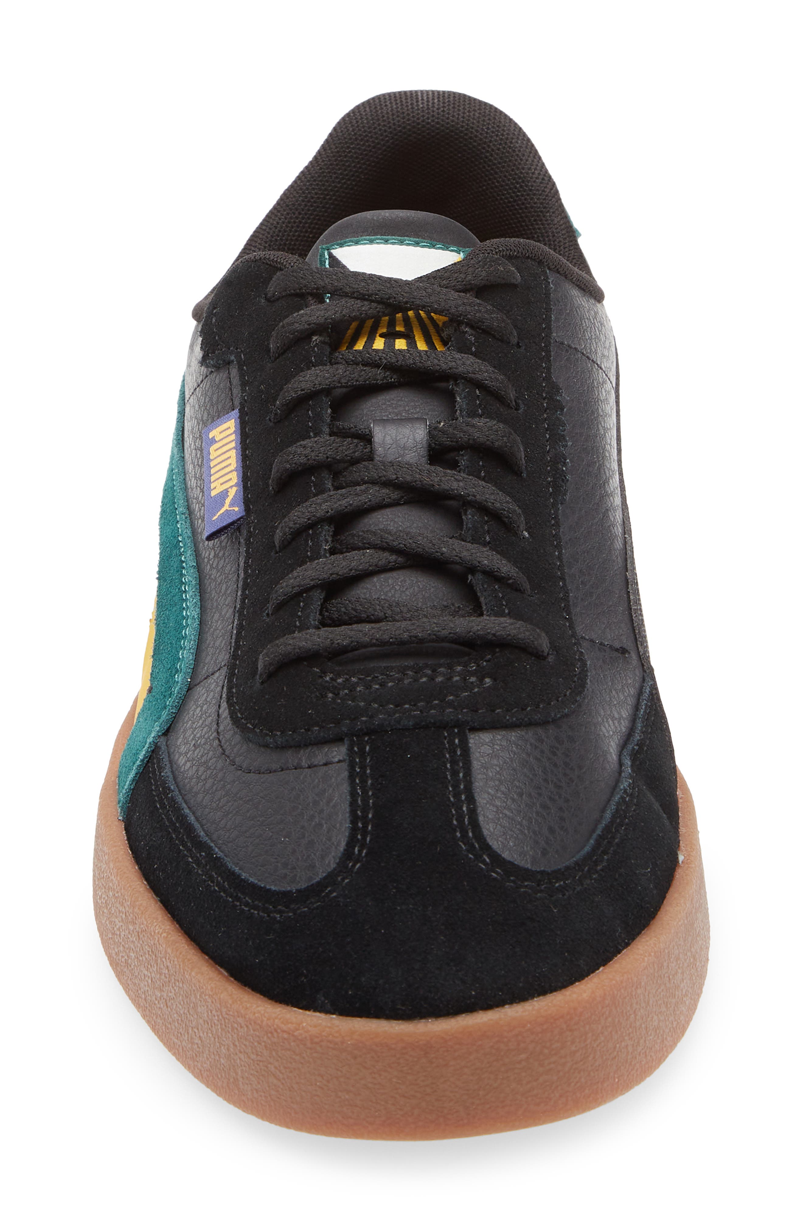 PUMA Club II Era Sneaker, Alternate, color, Puma Black-Dark Myrtle-Gold