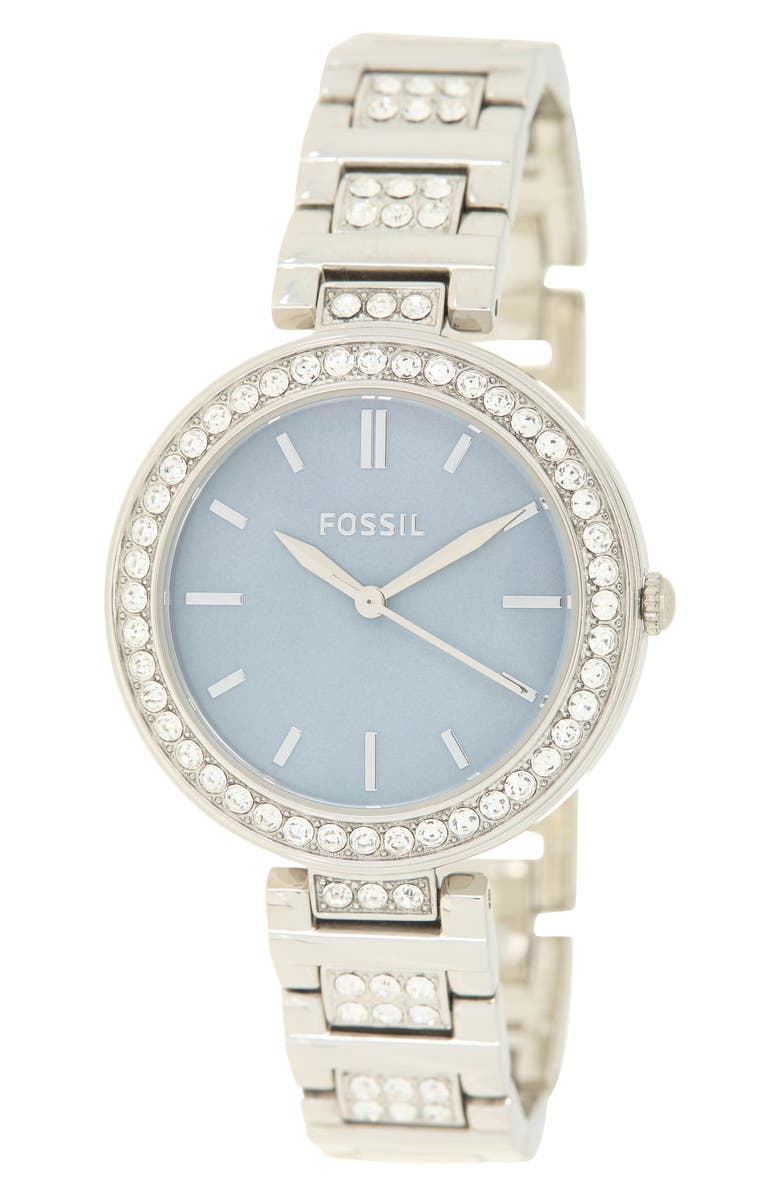 Fossil Karli Three-Hand Bracelet Watch, 32mm, Main, color, 