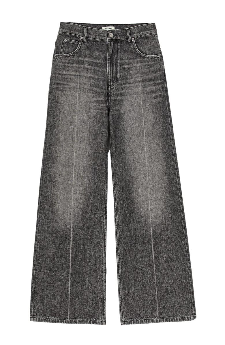 SANDRO Wide-leg jeans, Alternate, color, 