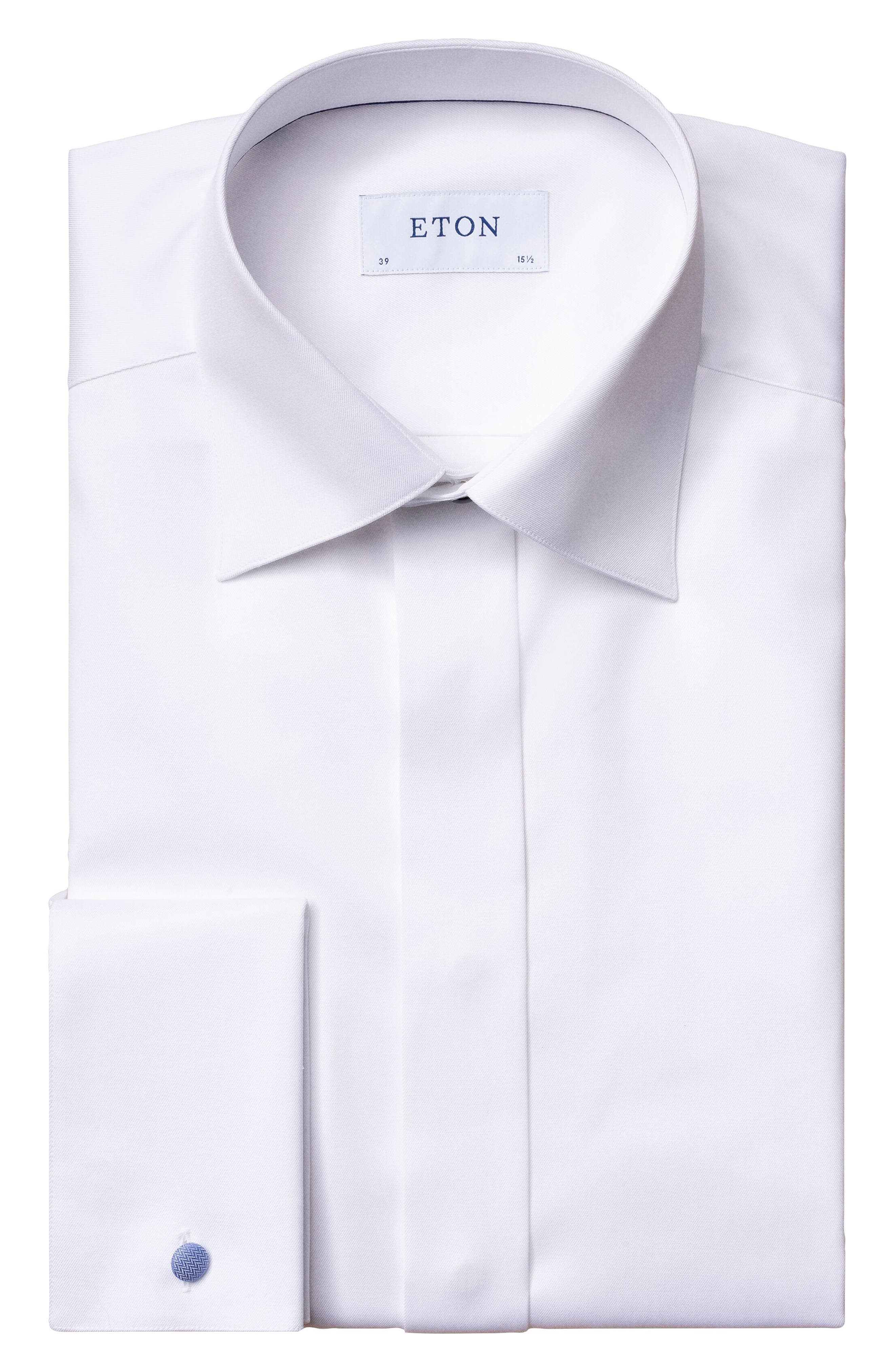 cotton fly-front dress shirt Henry Segal - 1101 - Mens Dress Shirt (Banded Collar W/ Fly Front)