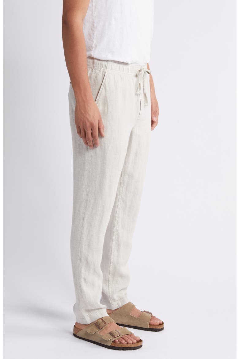 Linen Drawstring Pants, Alternate, color, WEATHERED SAND