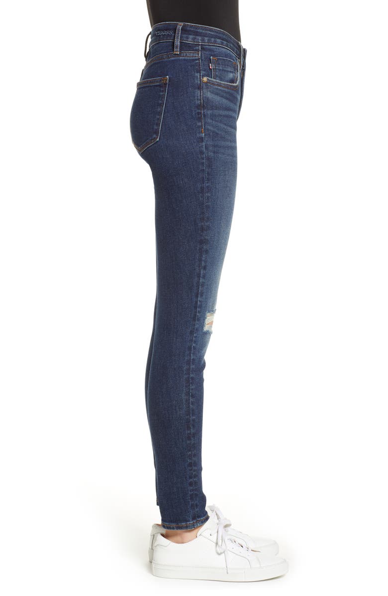 Vigoss Marley High Waist Ripped Skinny Jeans, Alternate, color,