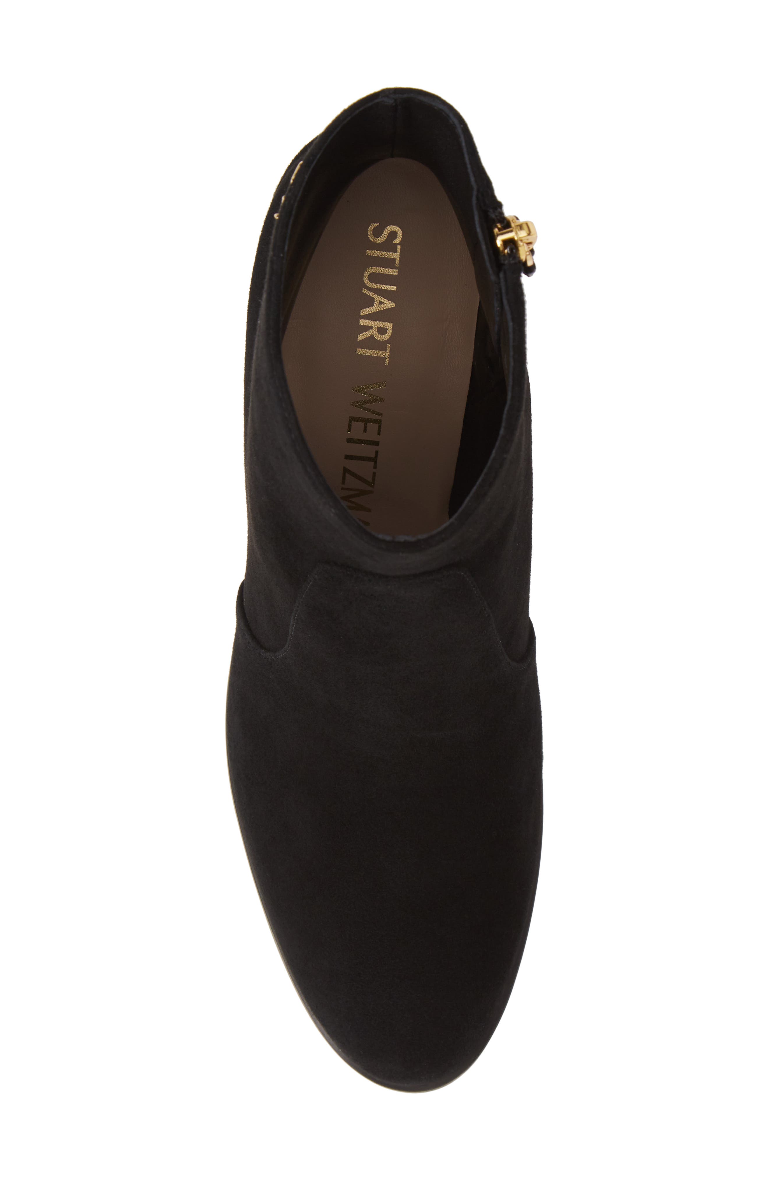 Quinn Block Heel Bootie, Alternate, color, BLACK SUEDE