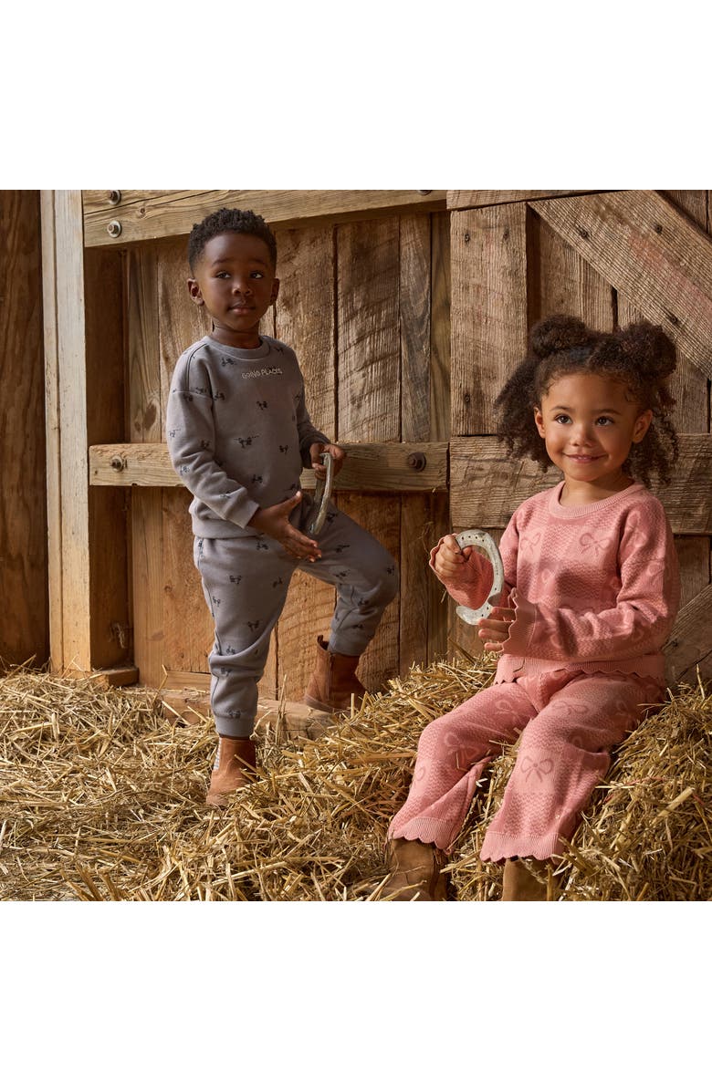 Modern Moments<sup>™</sup> by Gerber Sweatshirt and Jogger Set, Alternate, color, Stormy Gray