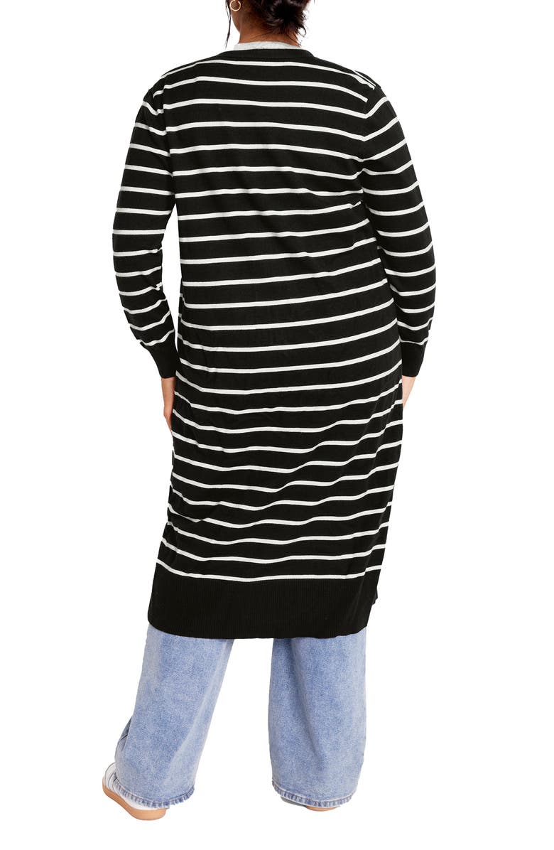 City Chic Josie Stripe Cardigan, Alternate, color, 