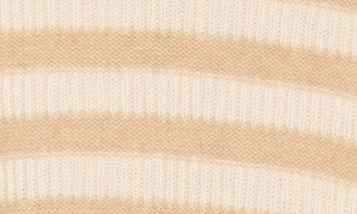 Vineyard Vines Stripe Rib Tall Mock Neck Cashmere Sweater In Multi