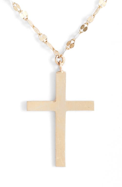 Lana Bond Triple Cross Charm Necklace In Gold