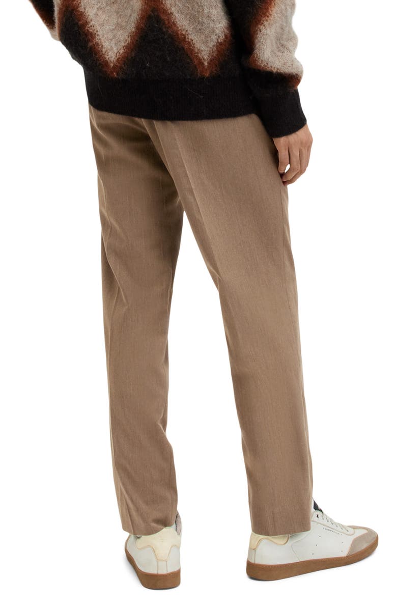 AllSaints Santee Pleated Front Pants, Alternate, color, Military Green