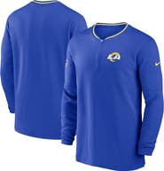 Nike Men's Nike Royal Los Angeles Rams Coach Half-Zip Sweatshirt