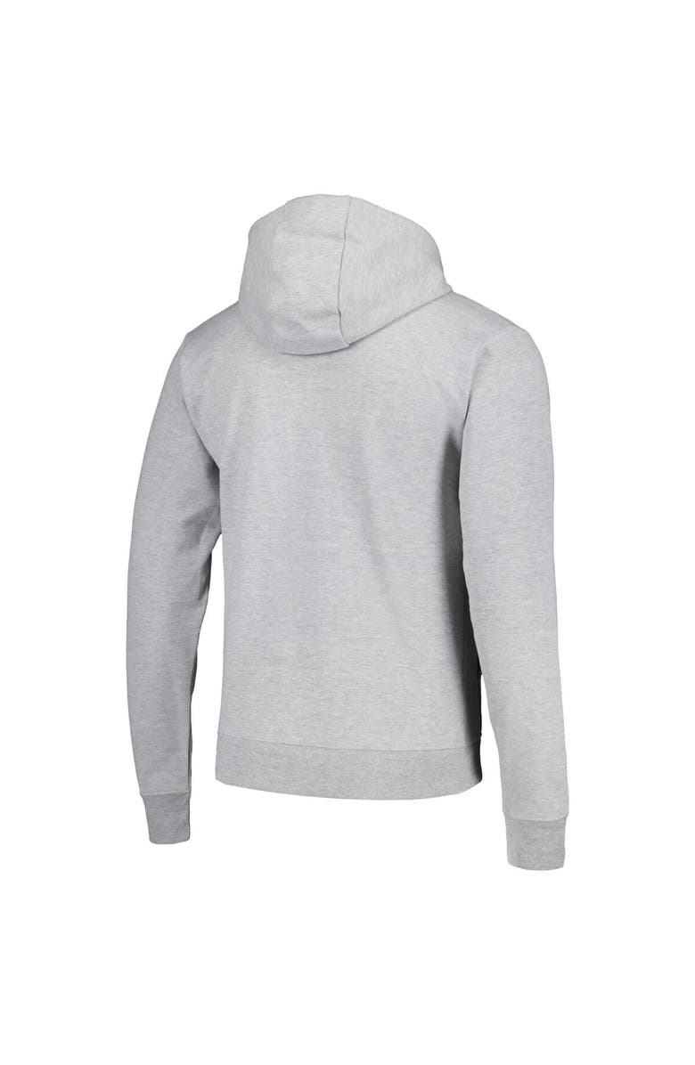 LEAGUE COLLEGIATE WEAR Men's League Collegiate Wear Heather Gray Kansas Jayhawks Stadium Essential Pullover Hoodie, Alternate, color, Heather Gray