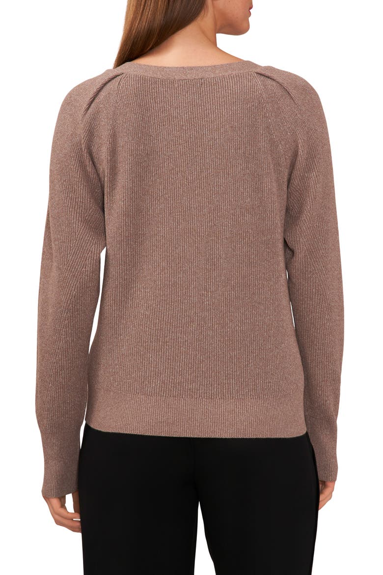 Raglan Rib Sweater, Alternate, color, TAUPE