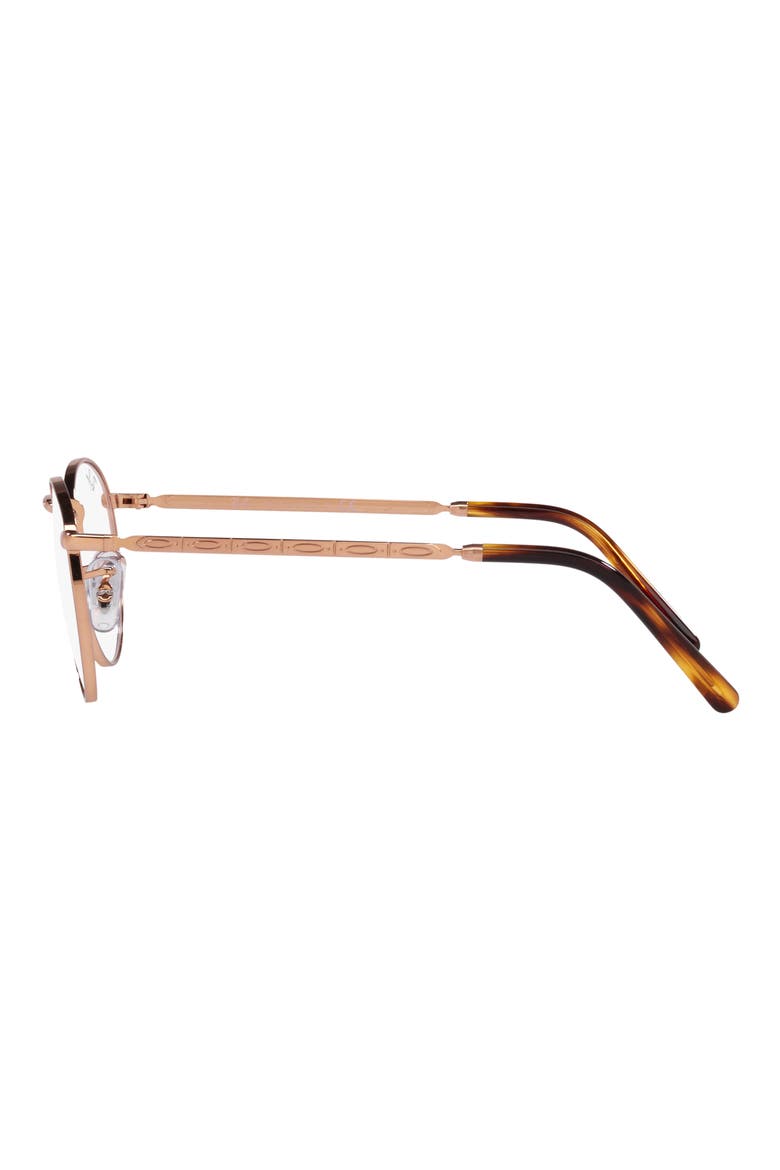 RX3637V 53mm Round Optical Glasses, Alternate, color, ROSE GOLD