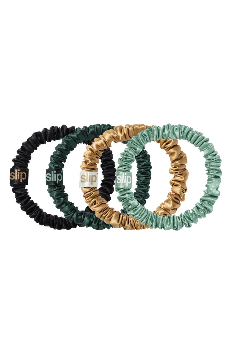 slip Pure Silk 4-Pack Skinny Scrunchie Ornament $34 Value, Alternate, color, Sweetie Pie