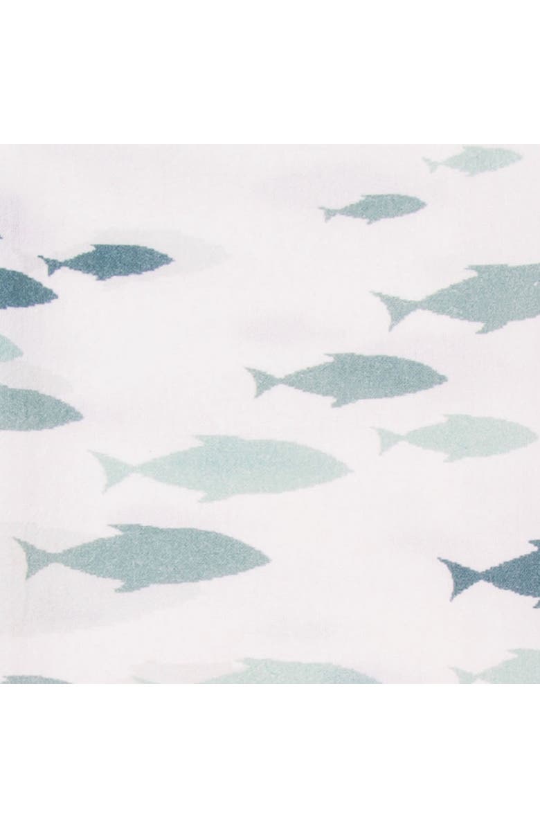 C&F Home School of Fish Kitchen and Bathroom Graphic Print Hand Towel, Alternate, color, Blue