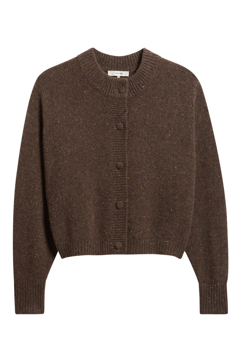The Fleck Cardigan, Alternate, color, BROWN