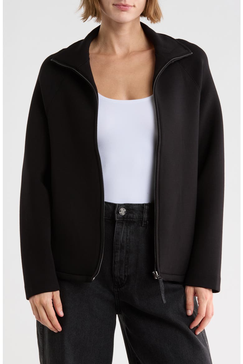 Full Zip Sweatshirt, Main, color, BLACK