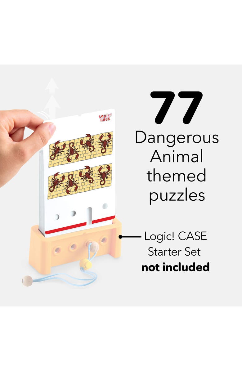 HABA Logic Case Extension Set Dangerous Animals Ages 7+ Travel Games, Learning Toys, Flash Cards for Kids, Brain Teaser Puzzle Games, Alternate, color, 