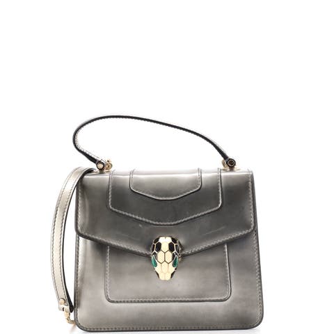 Serpenti Top Handle Bag Patent Small