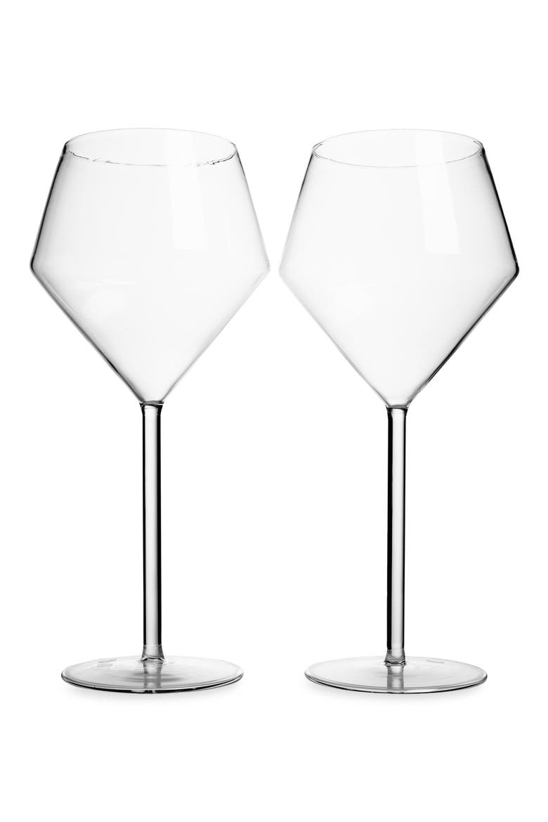 Juniper Large Red Wine Glass, Main, color, CLEAR
