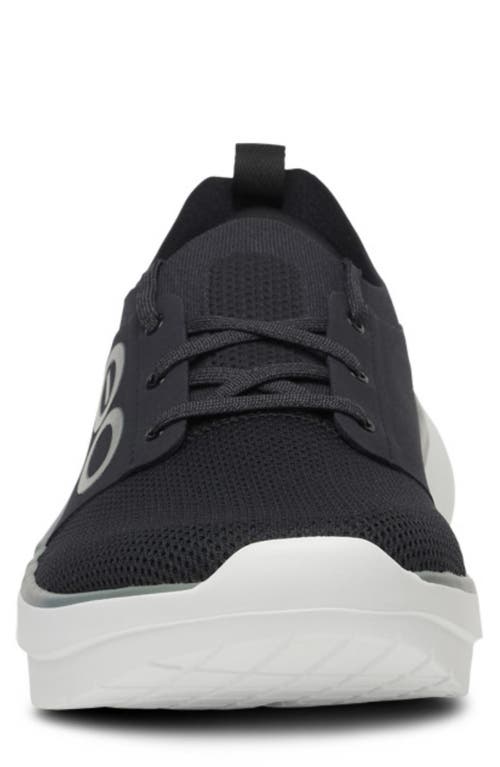 Oofos Oomy Stride Sneaker In Black
