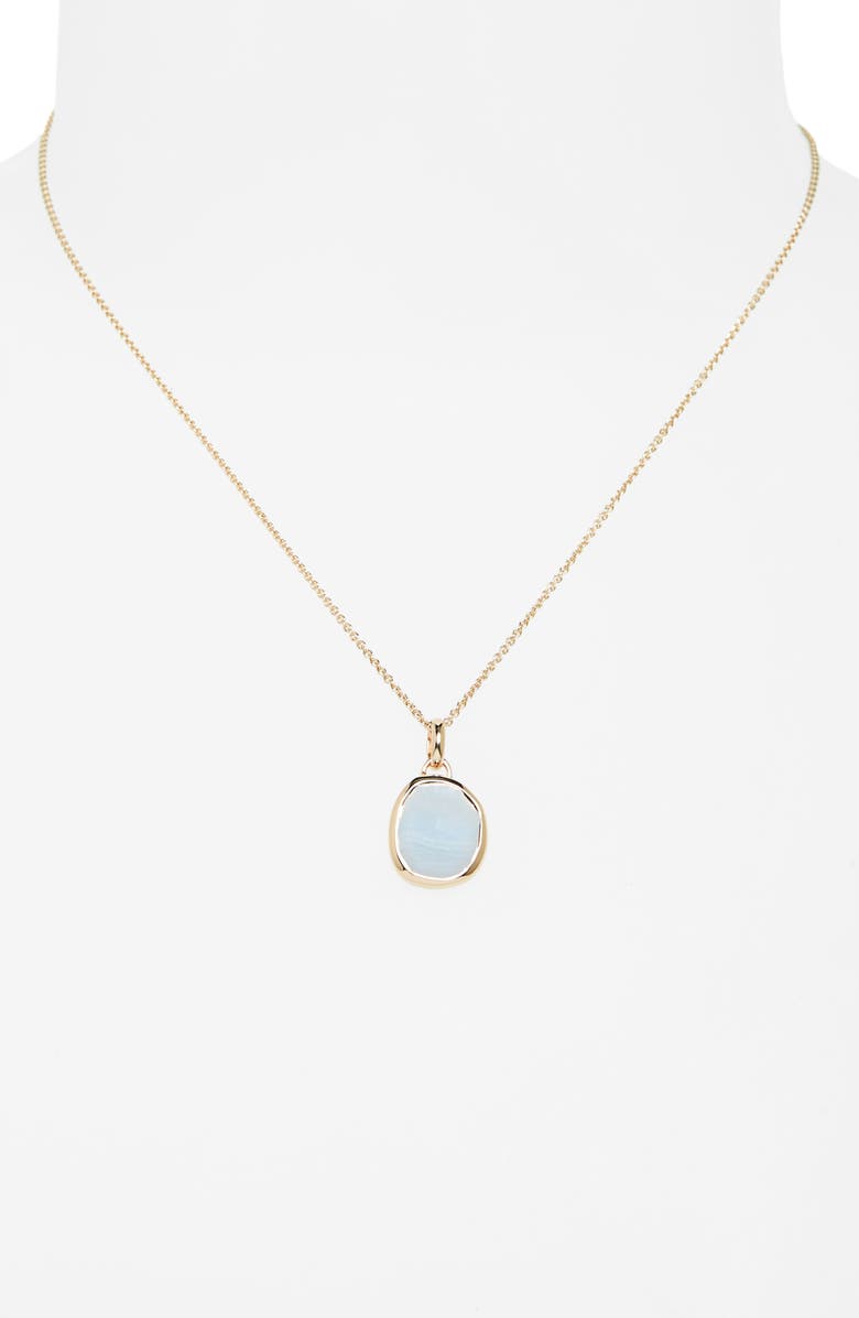 Monica Vinader Siren Semiprecious Stone Pendant Necklace, Alternate, color,