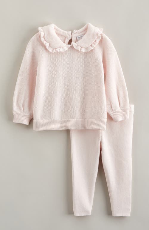 Nordstrom Collared Sweater & Leggings Set In Pink
