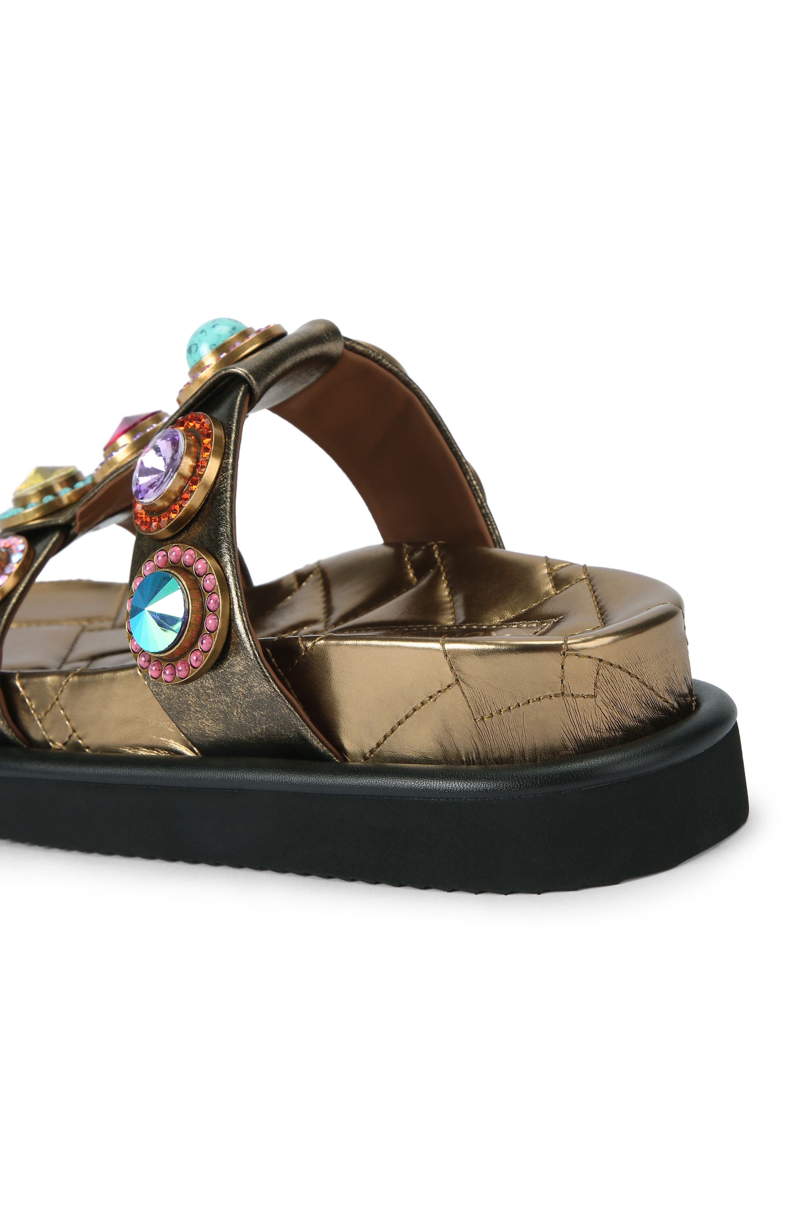 Kurt Geiger London Orson Crystal Embellished Sandal, Alternate, color, 