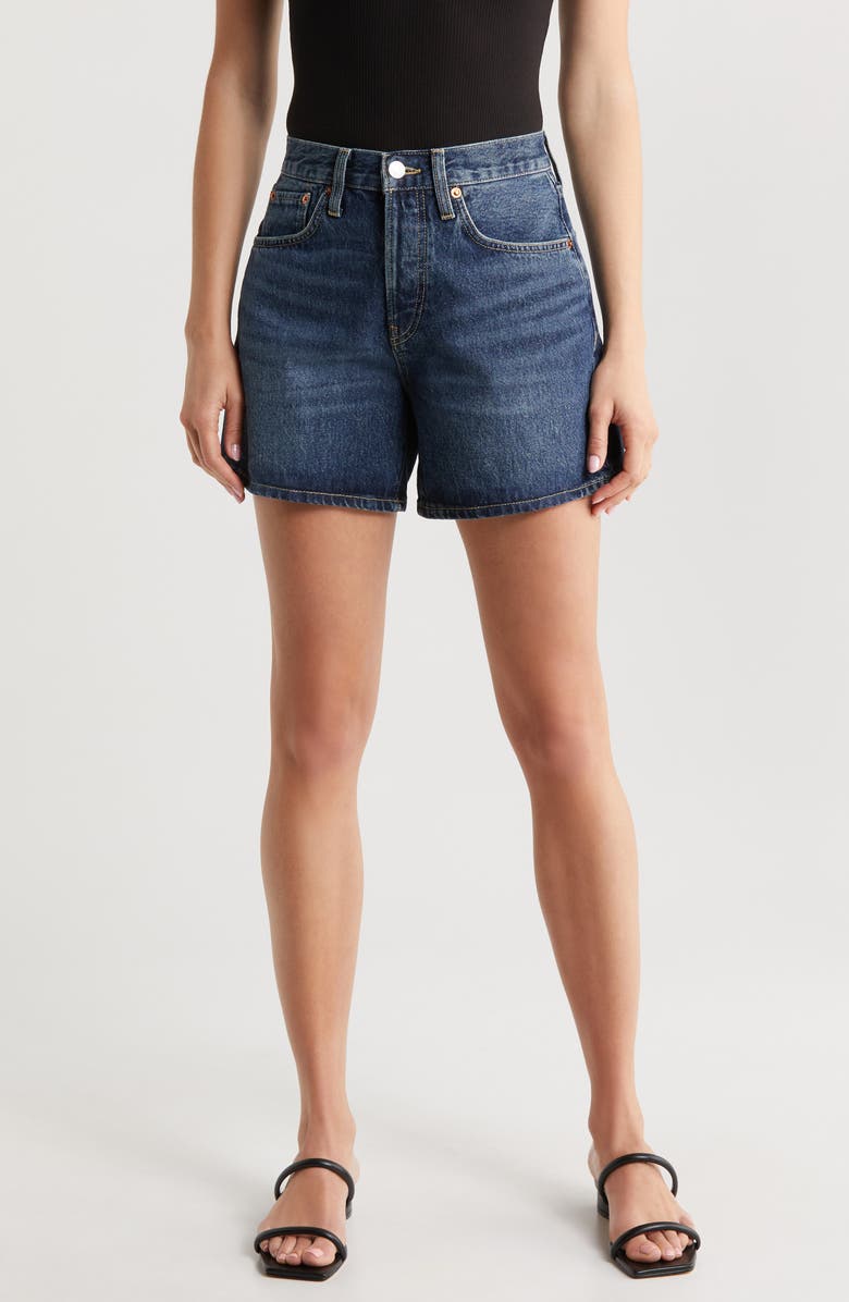 Re/Done Denim Shorts, Main, color, 