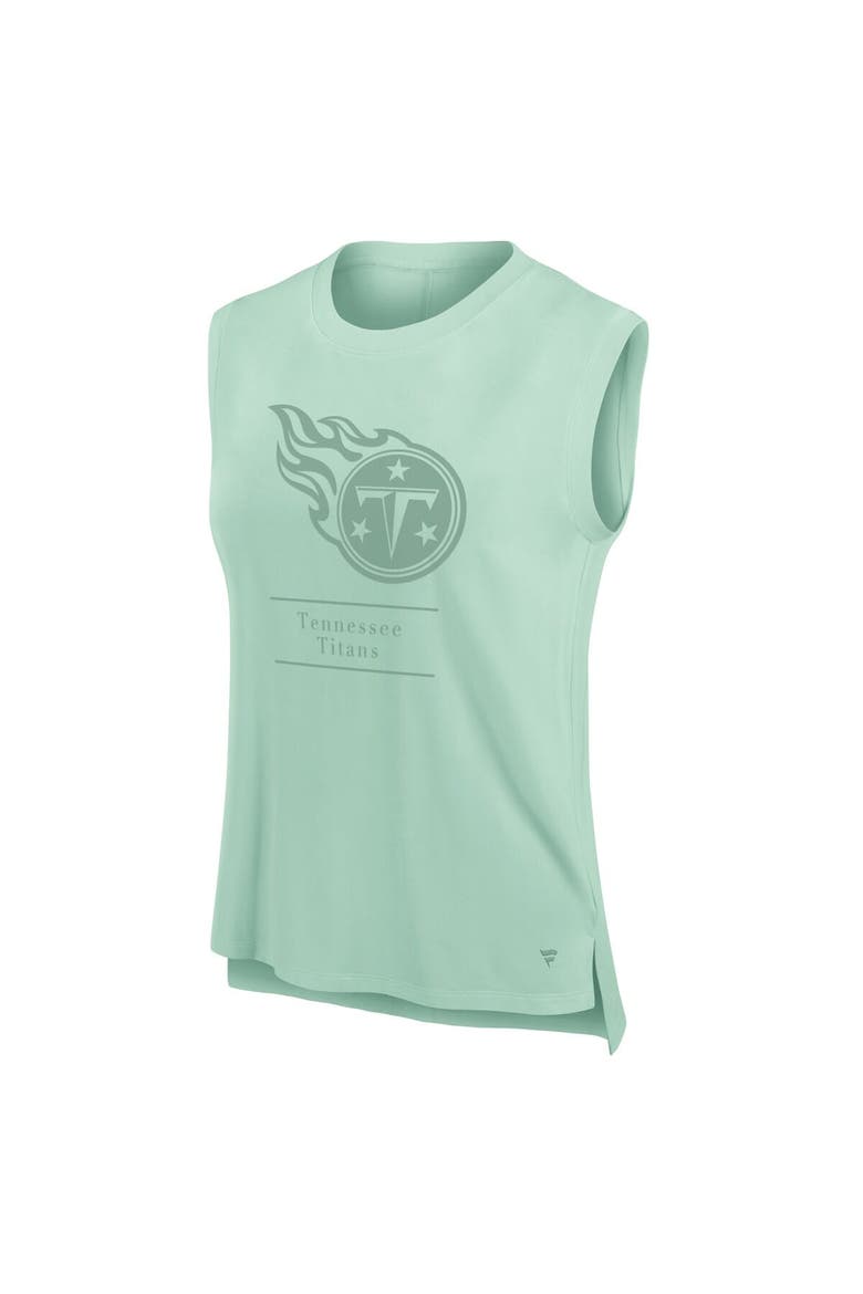 Women's Fanatics Mint Tennessee Titans Studio Embrace Tank Top, Alternate, color, Mint