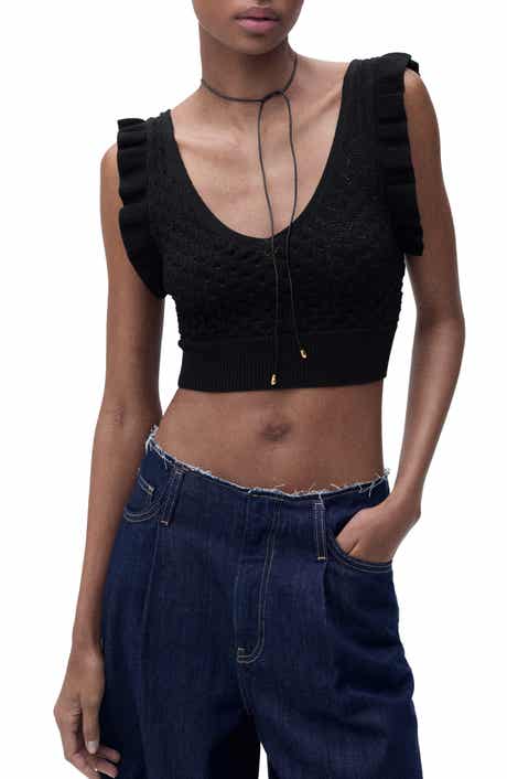 Bow Back Crop Tank