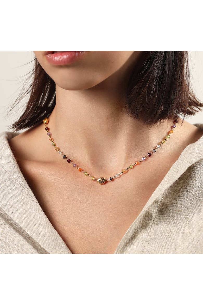 Budding Life - Lotus Multi Stone Chakra Wrap, Alternate, color, Gold/multicolor