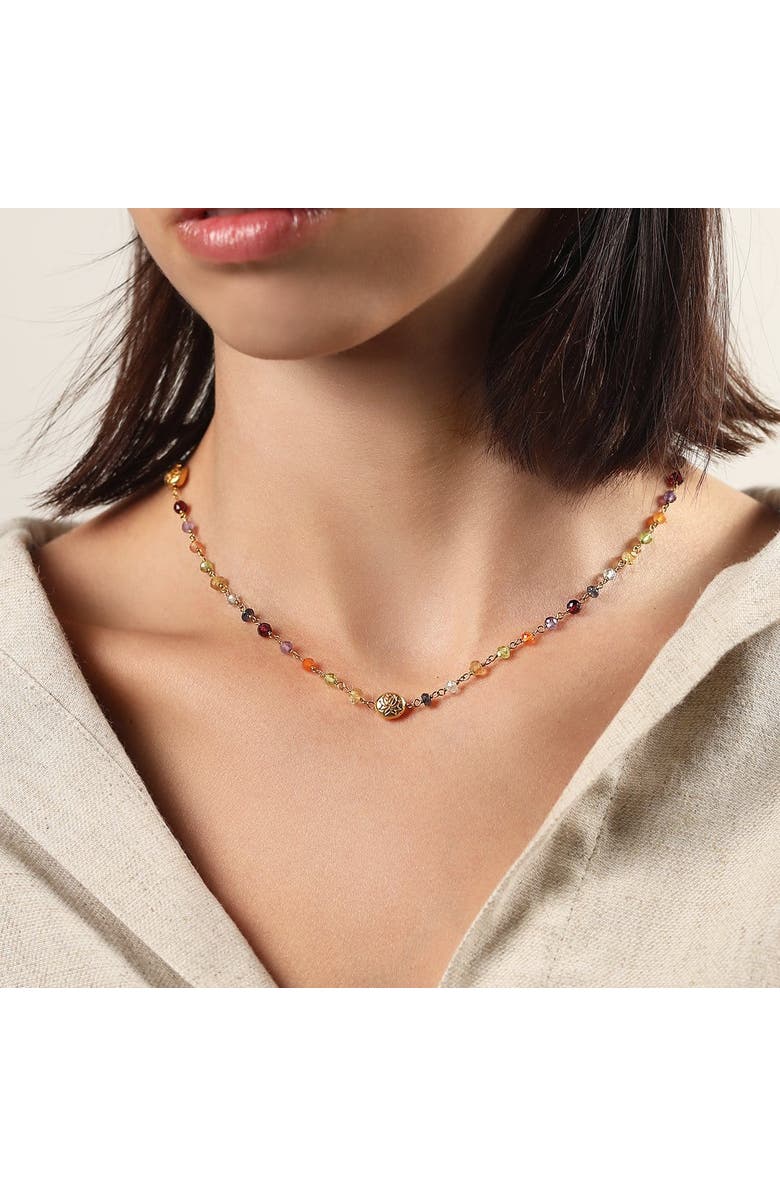Karma and Luck Budding Life - Lotus Multi Stone Chakra Wrap, Alternate, color, Gold/Multicolor