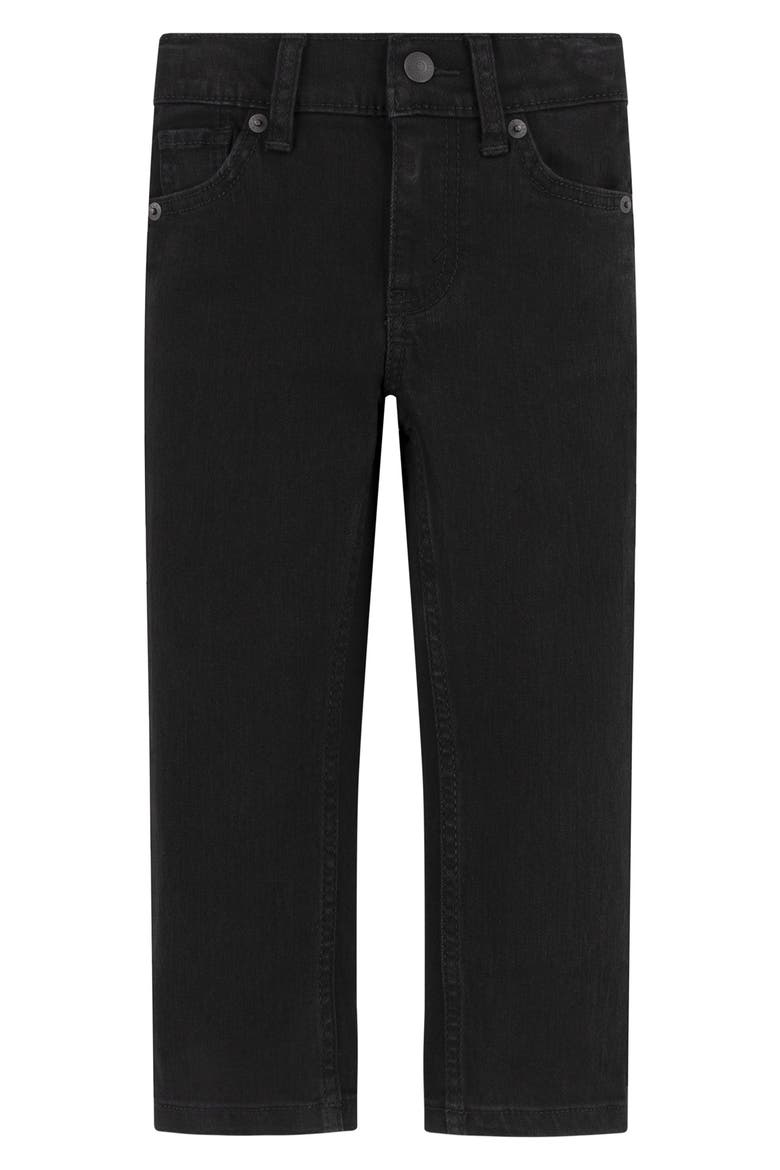 511™ Slim Fit Jeans, Main, color, BLACK STRETCH
