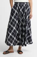 Barbour Baiton Tartan Print Midi Skirt