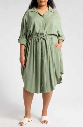 BOHO ME Long Sleeve Shirtdress