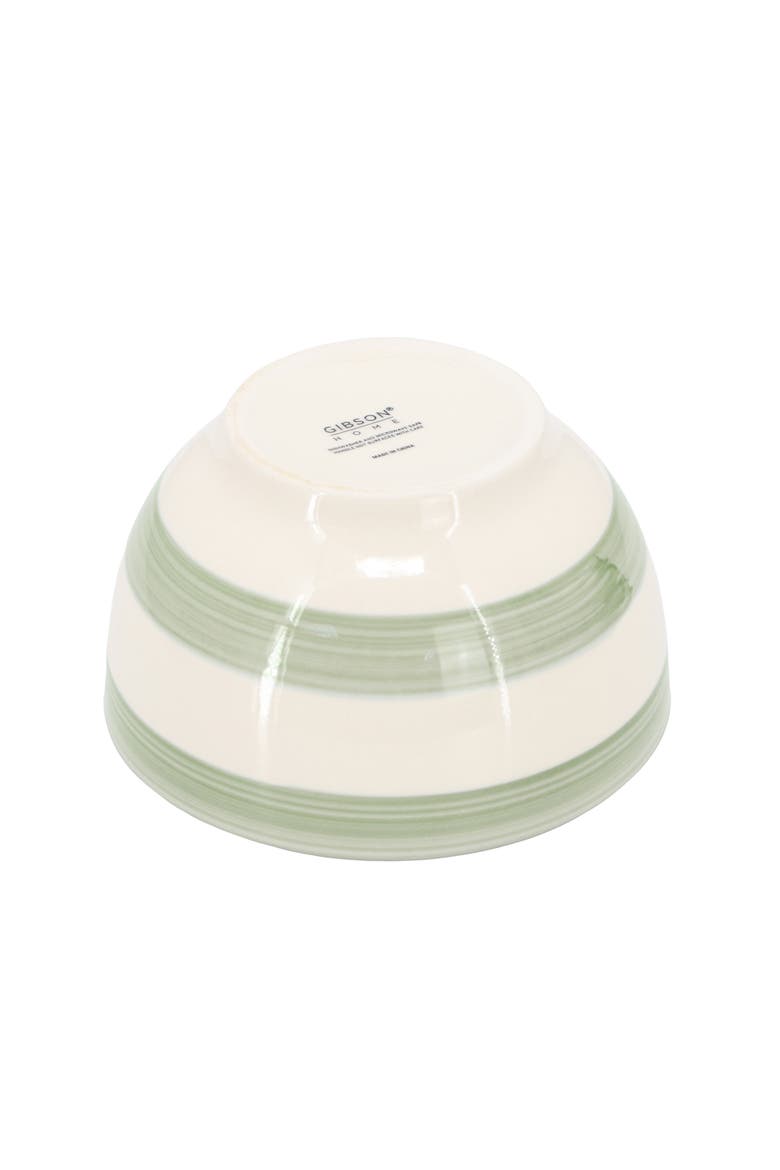 Kenwood Shores 12 Piece Stoneware Dinnerware Set, Alternate, color, Green