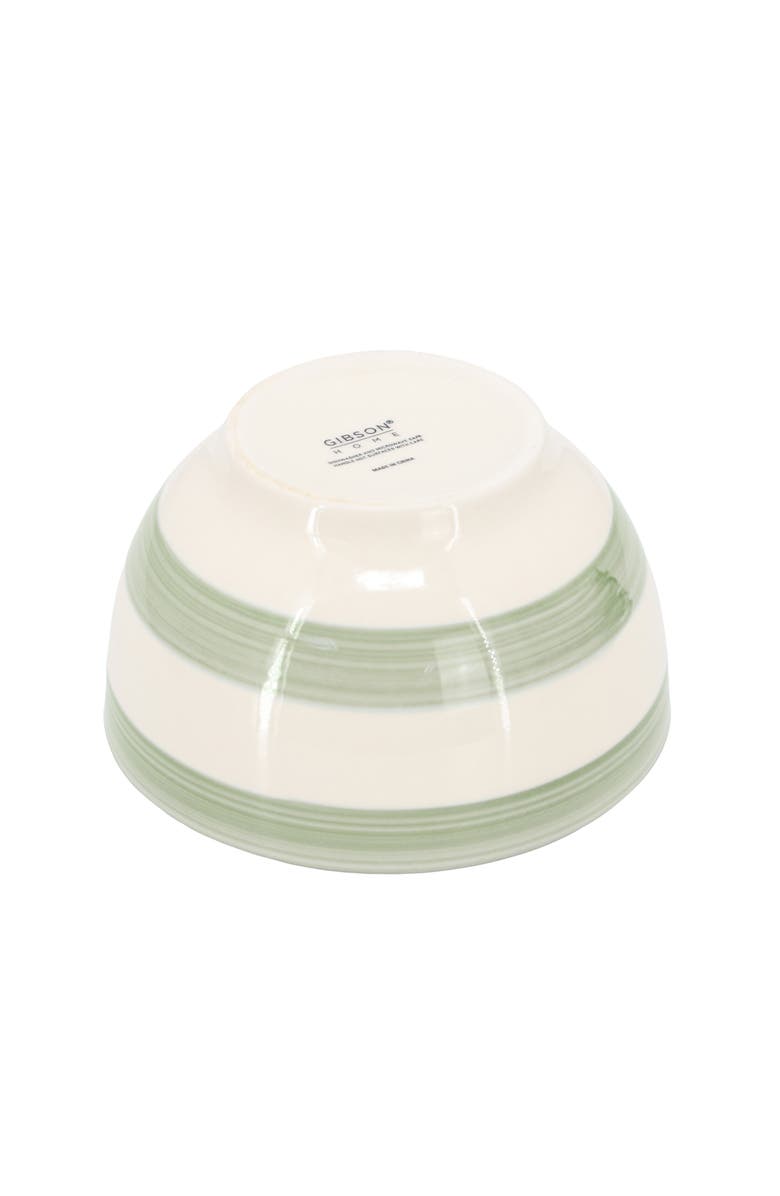 Gibson Home Kenwood Shores 12 Piece Stoneware Dinnerware Set, Alternate, color, Green