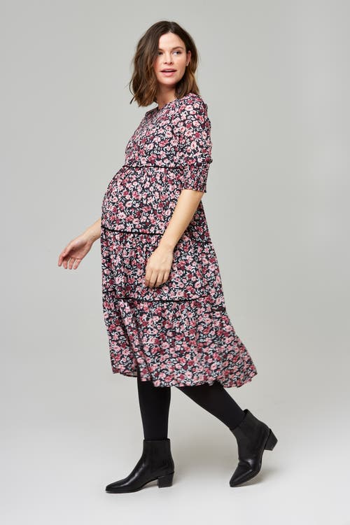Nom Maternity Aurora Dress In Multi